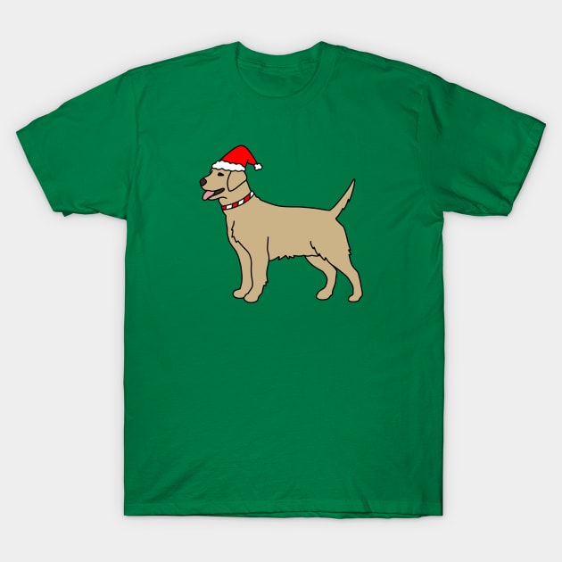 Christmas Dog T-Shirt by Kelly Louise Art